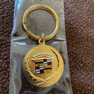 Vintage Cadillac Emblem Keychain